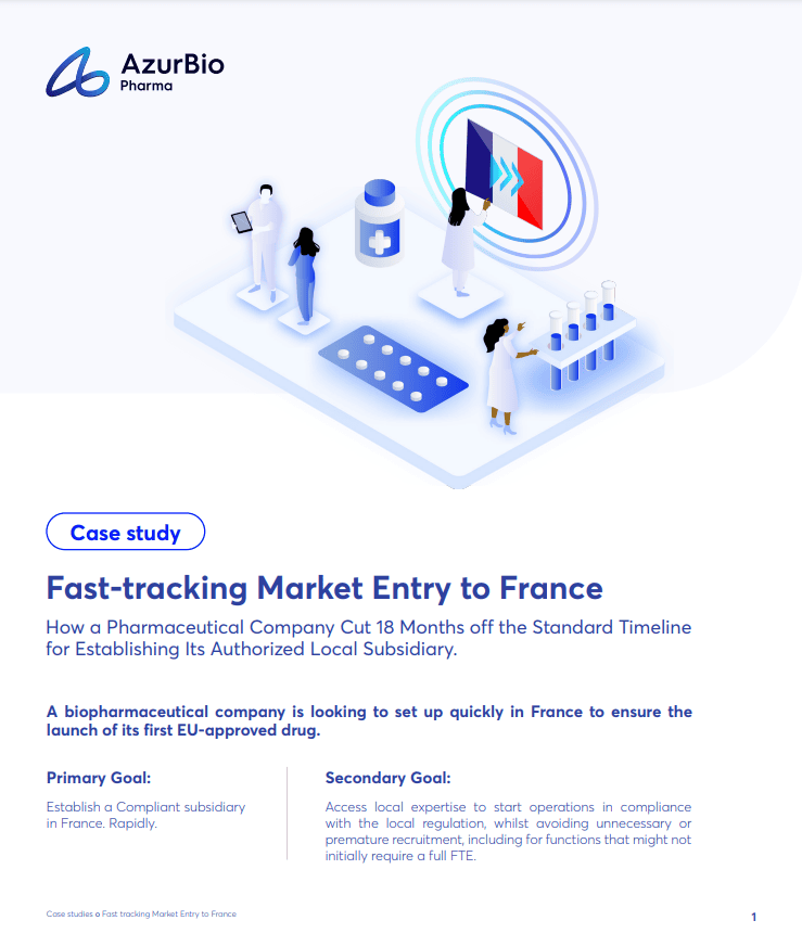Case study cover - Achieving Rapid Market Entry with AzurBio